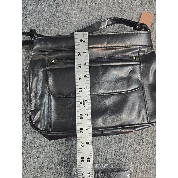 Ambassador Womens Black Purse and Wallet Combo Shoulder - Picture 6 of 9